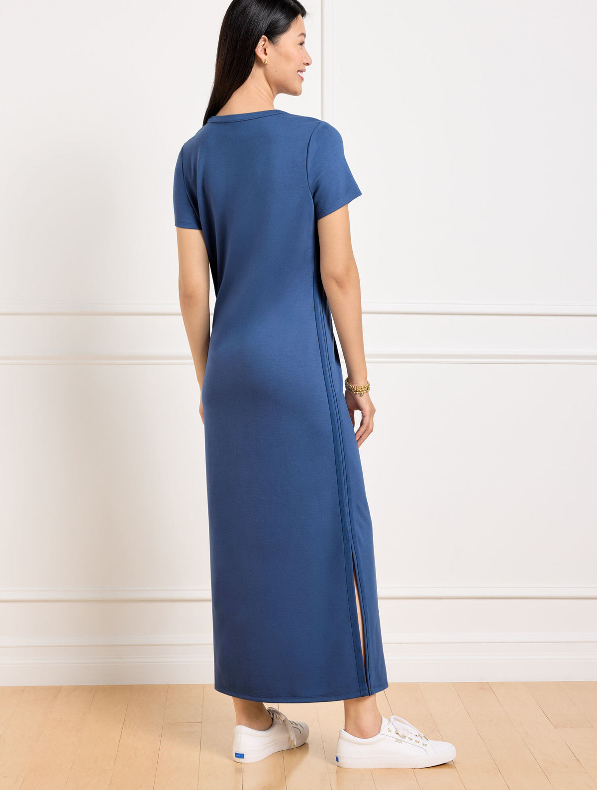 Talbots EFFORTLESS ULTRAKNIT SHORT SLEEVE MAXI DRESS