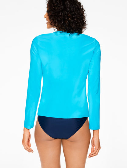 Talbots AQUA CLUB UPF 50+ LONG SLEEVE SWIM TEE