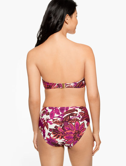 Talbots AQUA CLUB BANDEAU BIKINI TOP - BALI BLOOMS