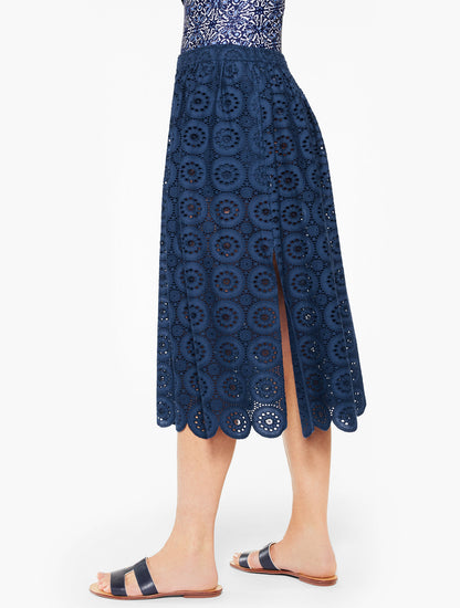 Talbots AQUA CLUB EYELET SKIRT COVER-UP