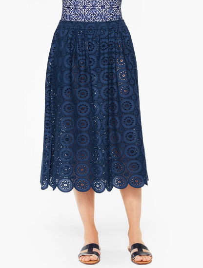 Talbots AQUA CLUB EYELET SKIRT COVER-UP
