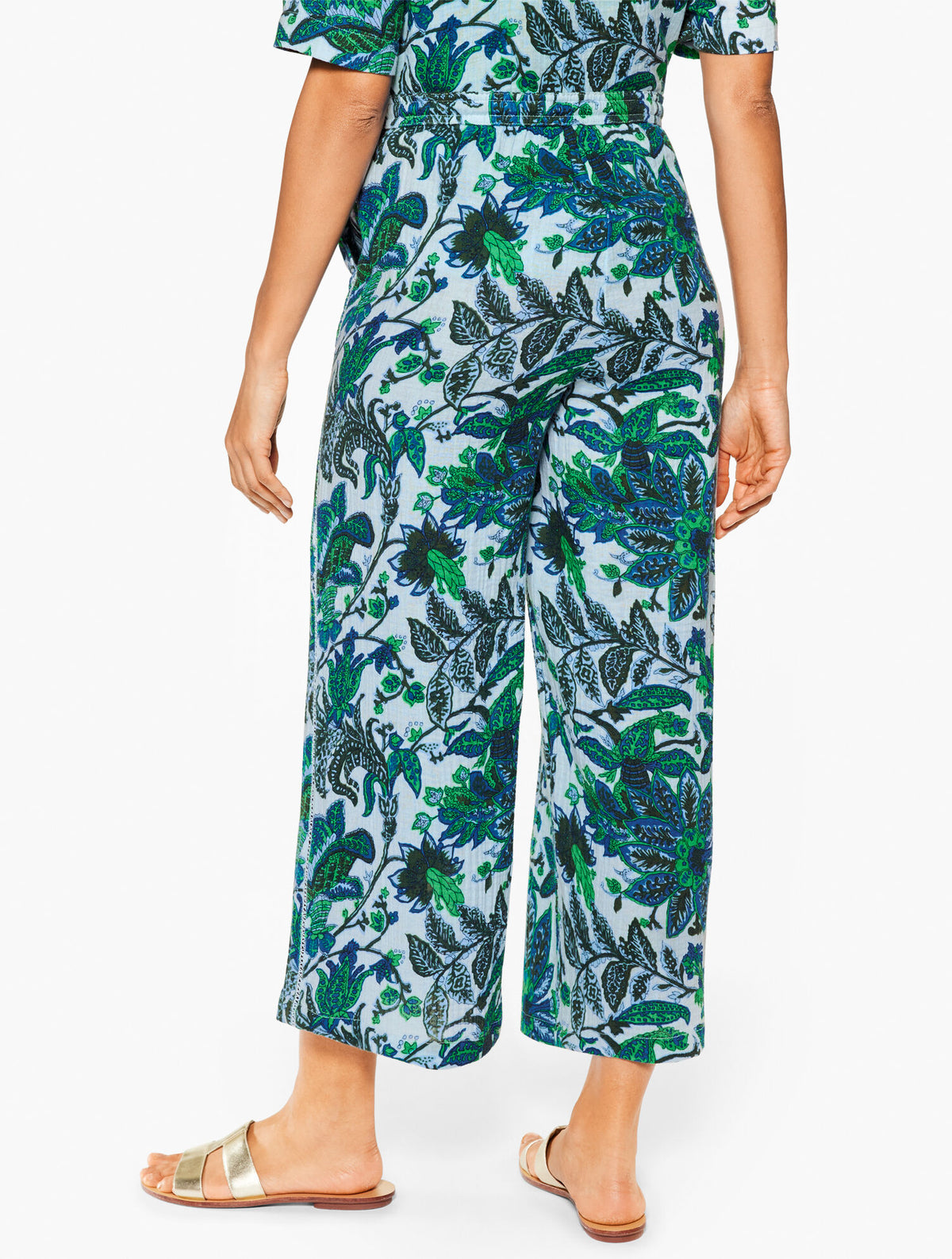 Talbots AQUA CLUB GAUZE PANT COVER-UP - BALI BLOOMS