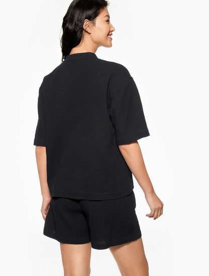 Talbots AQUA CLUB GAUZE POPOVER SHIRT COVER-UP