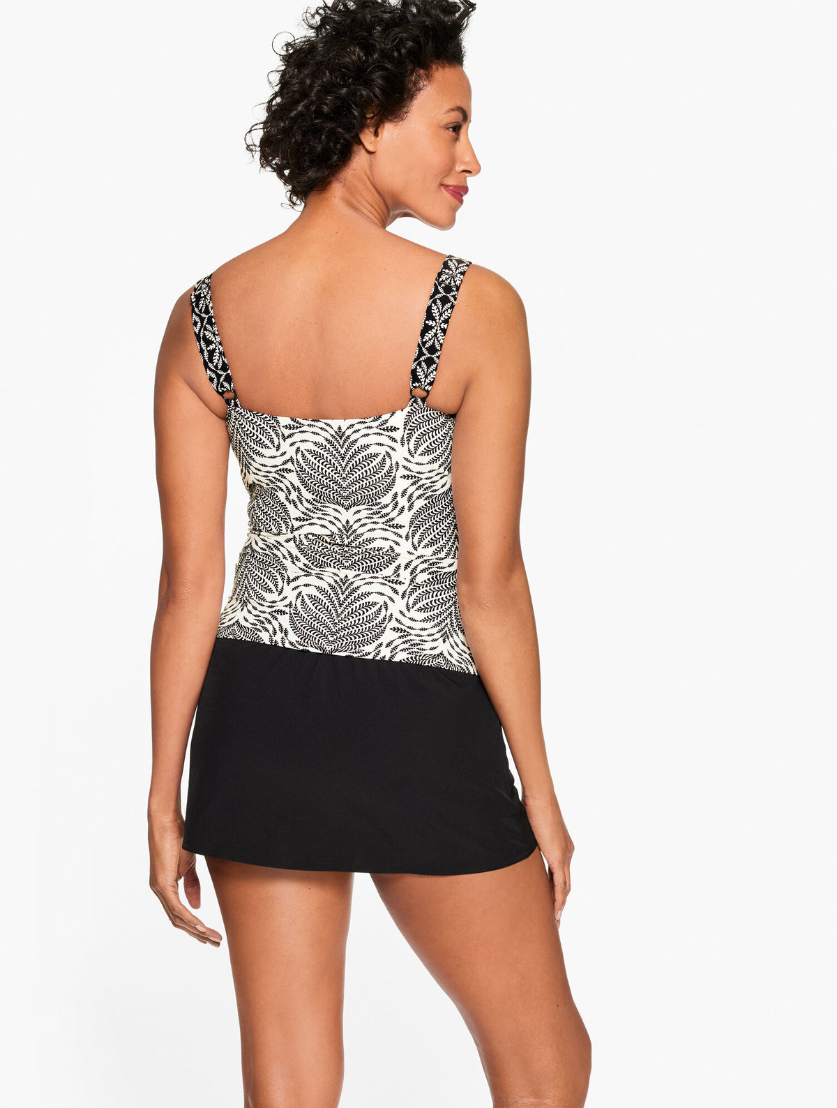 Talbots SUN OCEAN SAND SQUARE NECK TANKINI - SEDONA