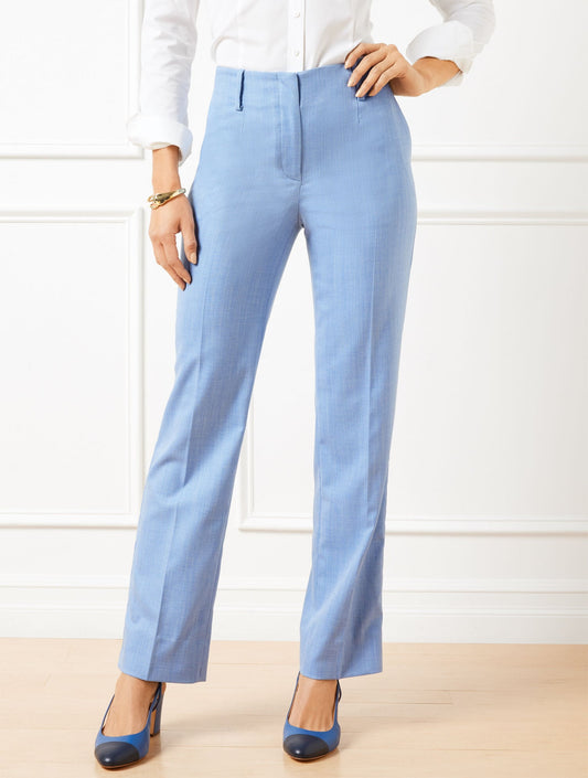Talbots TALBOTS SOUTHAMPTON STRAIGHT LEG PANTS - SPRING HERRINGBONE