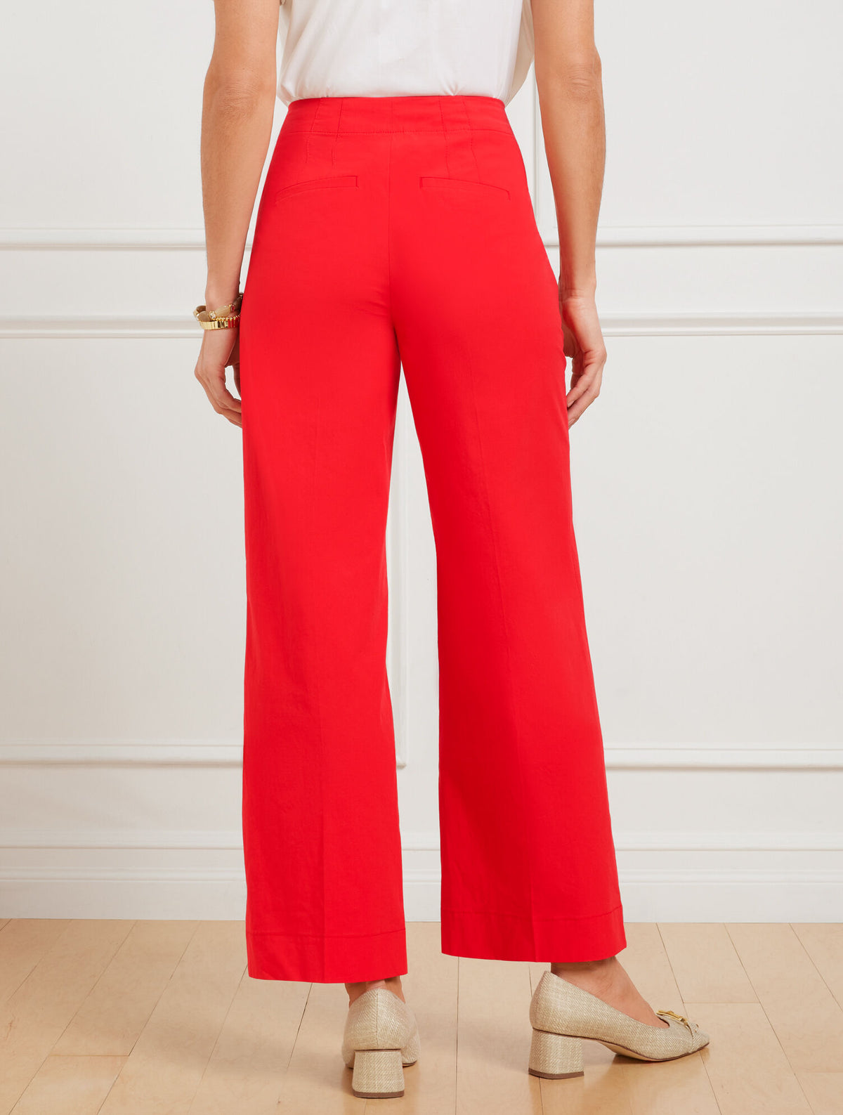Talbots WIDE ANKLE FRESH POPLIN PANTS