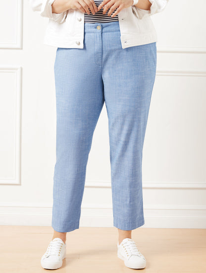 Talbots PERFECT CROPS - NEWPORT CHAMBRAY