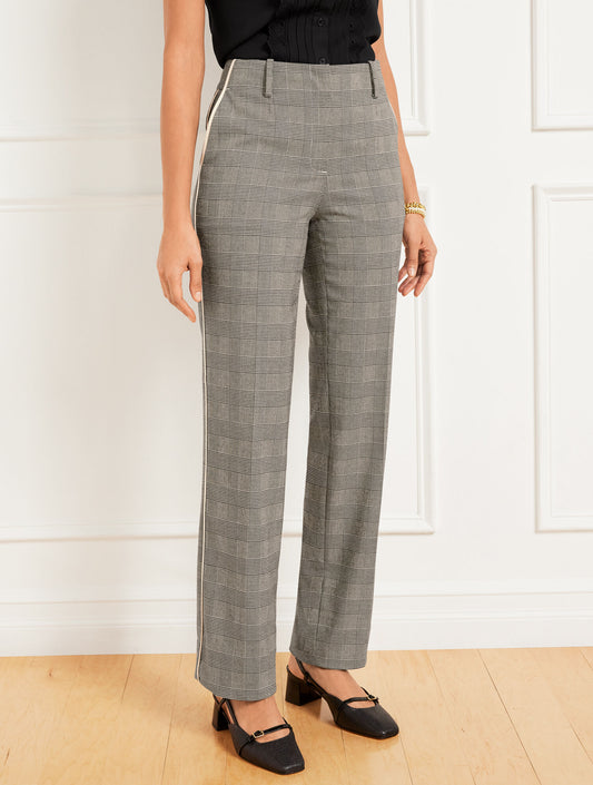Talbots TALBOTS SOUTHAMPTON STRAIGHT LEG PANTS - LUCETTA GLEN PLAID
