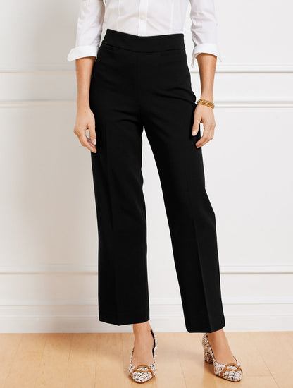 Talbots TAILORED STRETCH SLIM WIDE ANKLE PANTS