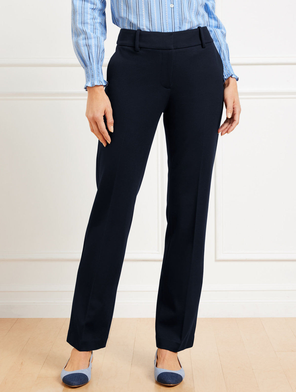 Talbots STRAIGHT LEG PONTE TROUSERS