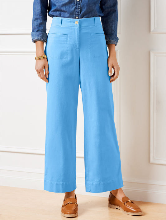 Talbots WIDE ANKLE TWILL PANTS