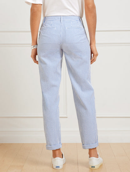 Talbots RELAXED CHINOS - SUNSHINE SEERSUCKER