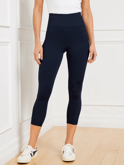 Talbots PERFORMANCE INTERLOCK CAPRI LEGGINGS