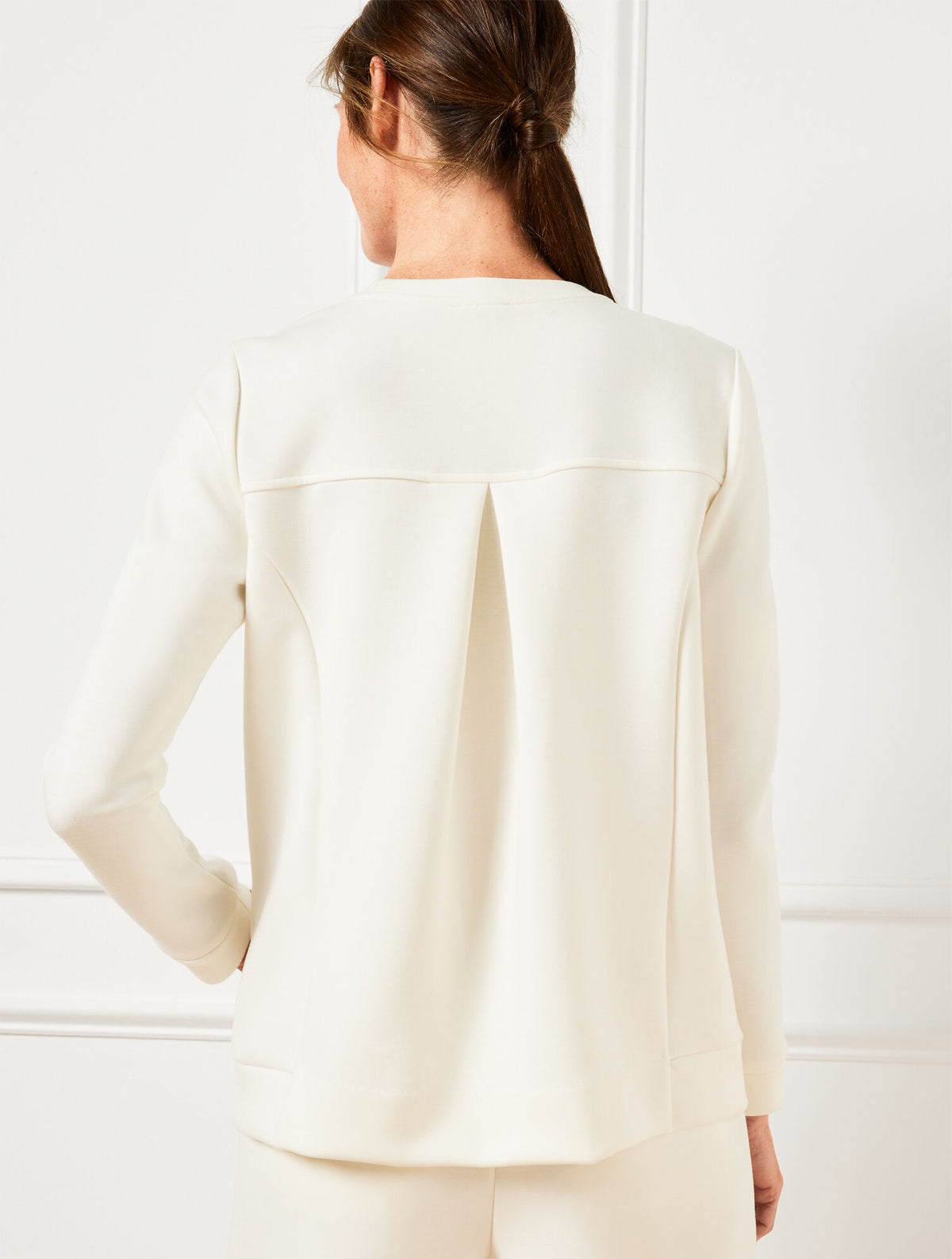 Talbots AIRKNIT STRETCH PLEAT BACK PULLOVER