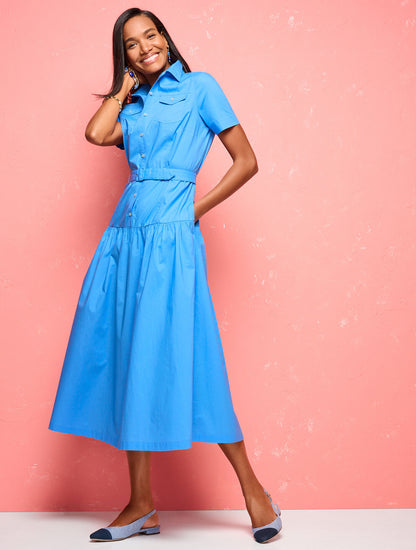 Talbots FRESH POPLIN UTILITY SHIRTDRESS