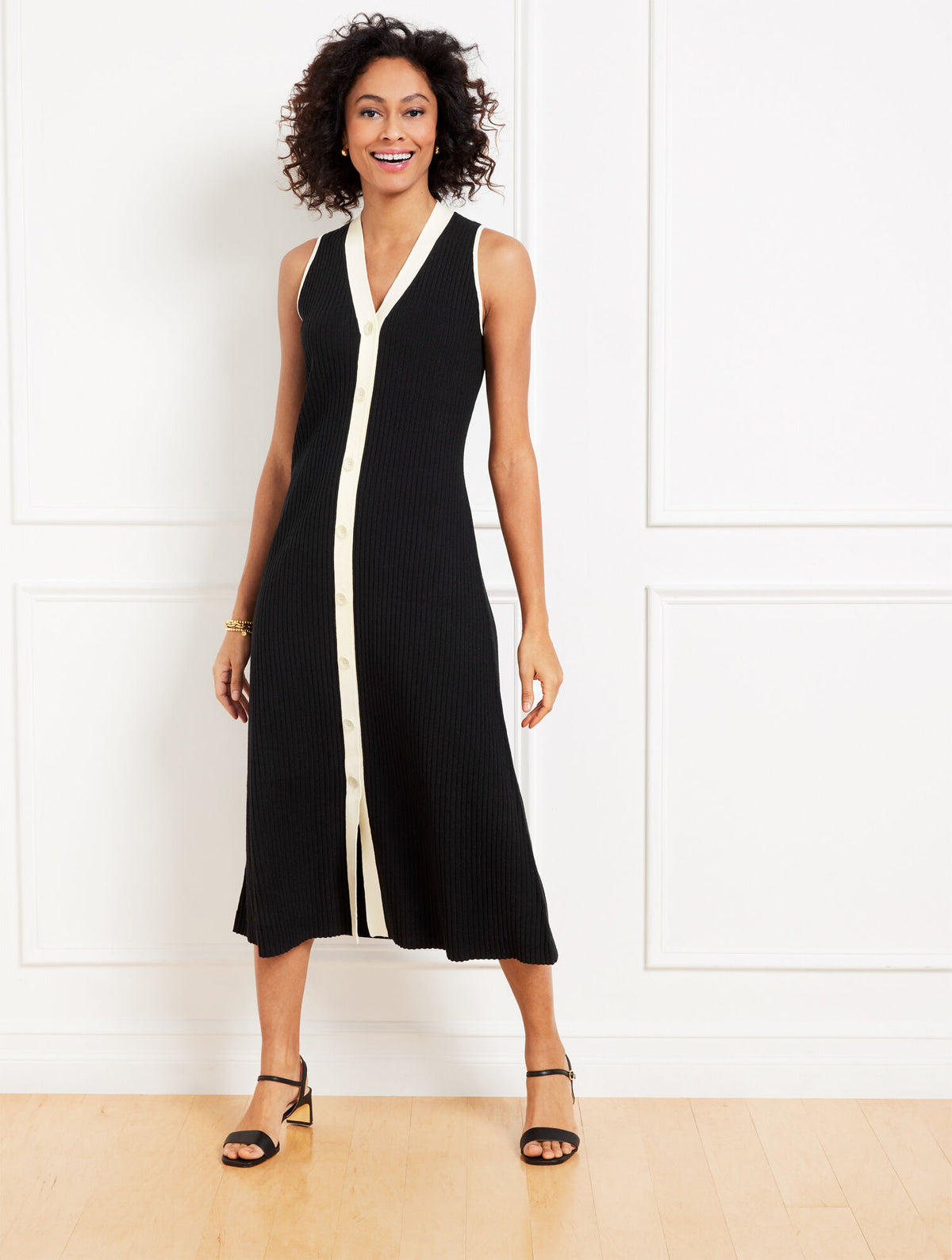 Talbots SLEEVELESS MIDI SWEATER DRESS