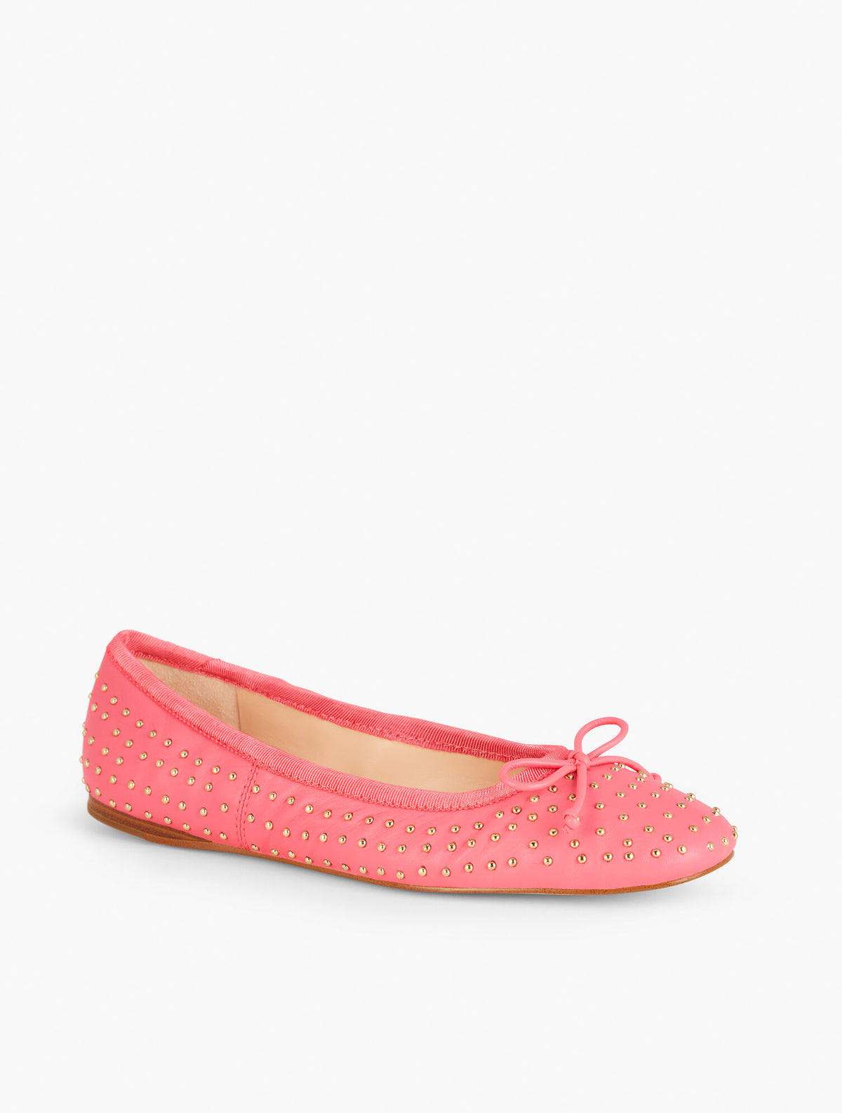 Talbots BLAINE SOFT SOLE STUDDED NAPPA BALLET FLATS