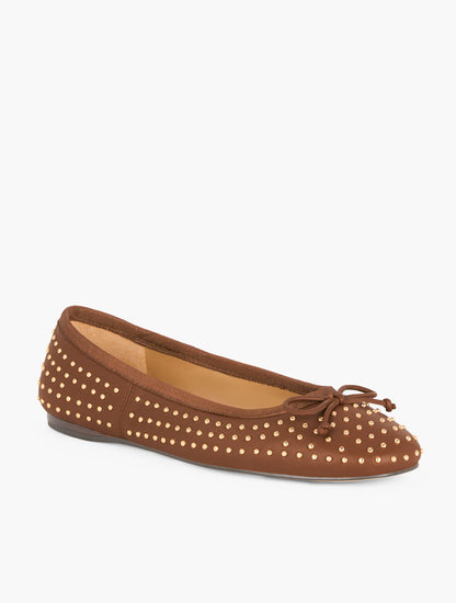 Talbots BLAINE SOFT SOLE STUDDED NAPPA BALLET FLATS