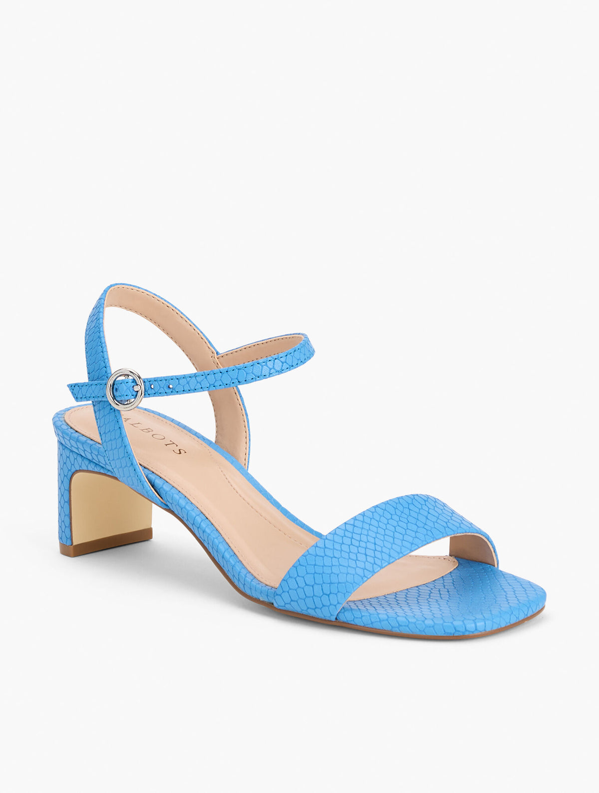 Talbots CAYDEN EMBOSSED BLOCK HEEL SANDALS