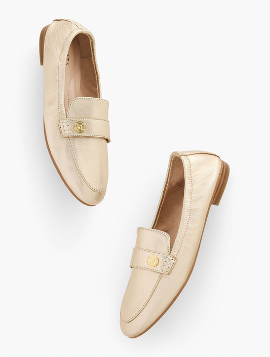 Talbots KATRINA SOFT SOLE METALLIC NAPPA LOAFERS