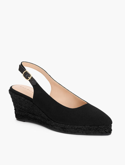 Talbots VIVI CANVAS SLINGBACK ESPADRILLE WEDGES