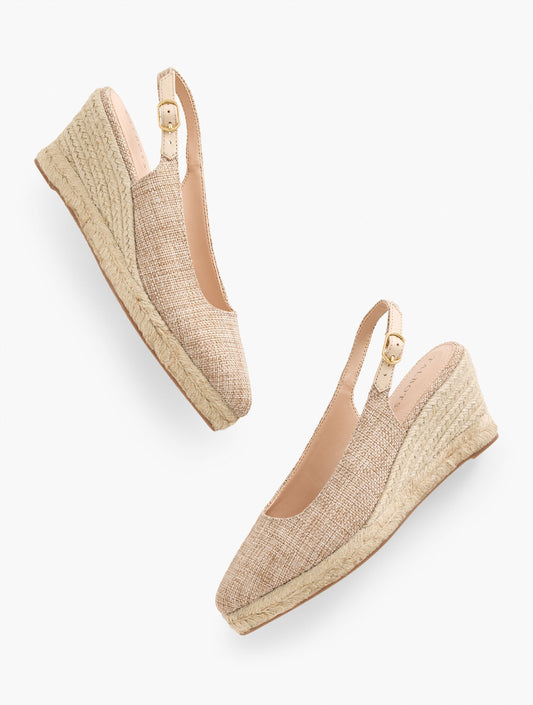 Talbots VIVI SLINGBACK ESPADRILLE WEDGES