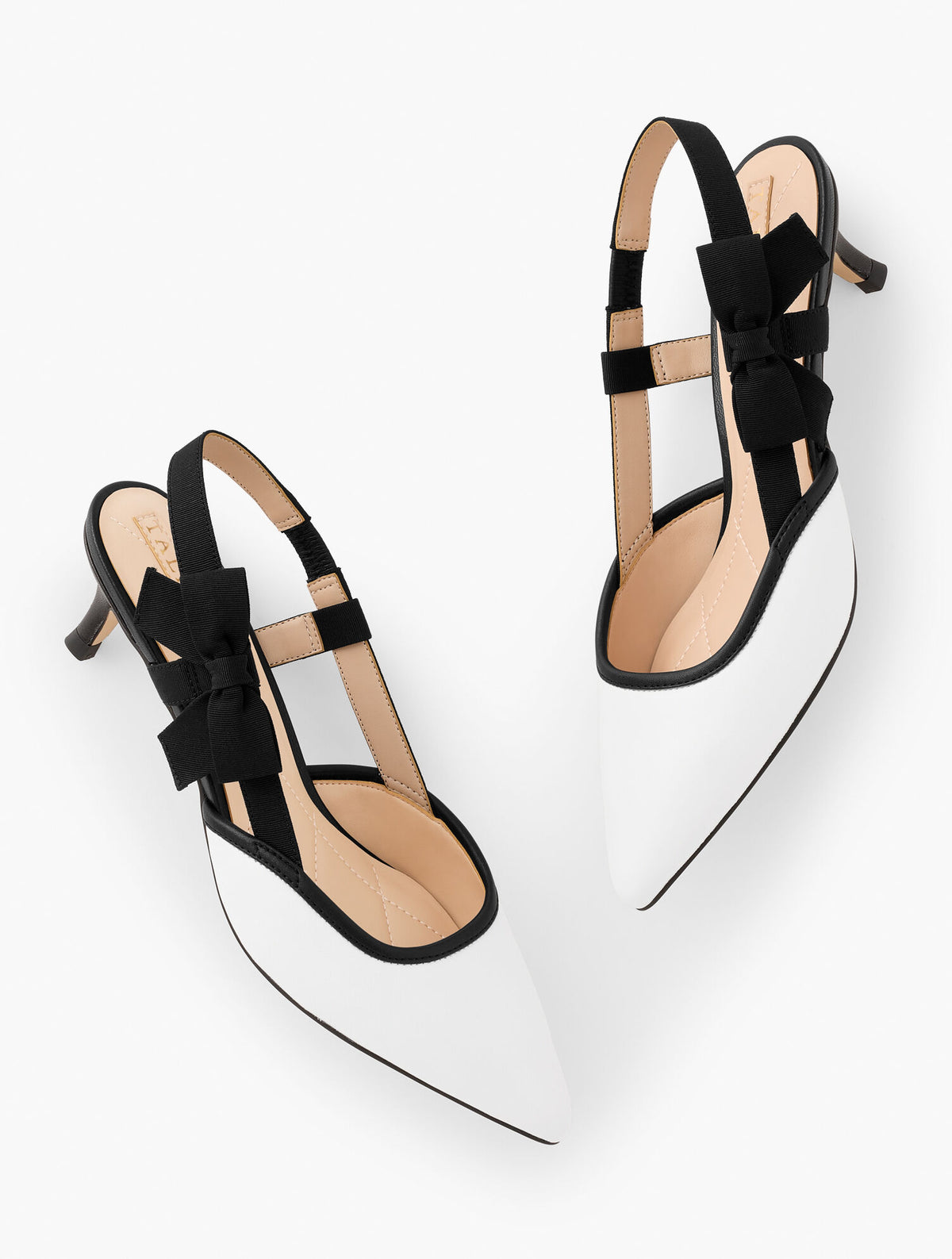 Talbots SYLVIE BOW SLINGBACK NAPPA PUMPS