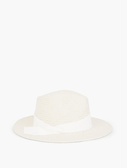 Talbots REFINED STRAW FEDORA