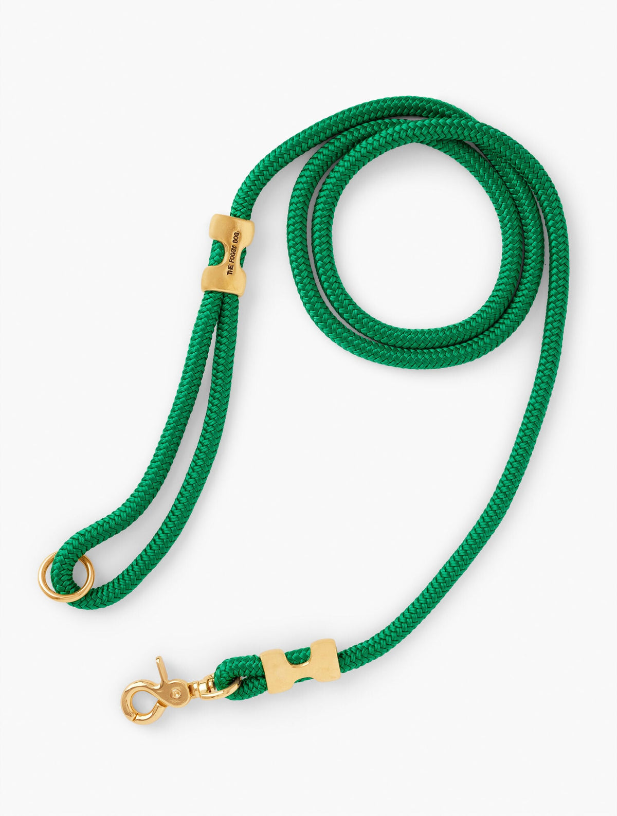 Talbots THE FOGGY DOG GRASS GREEN MARINE ROPE DOG LEASH