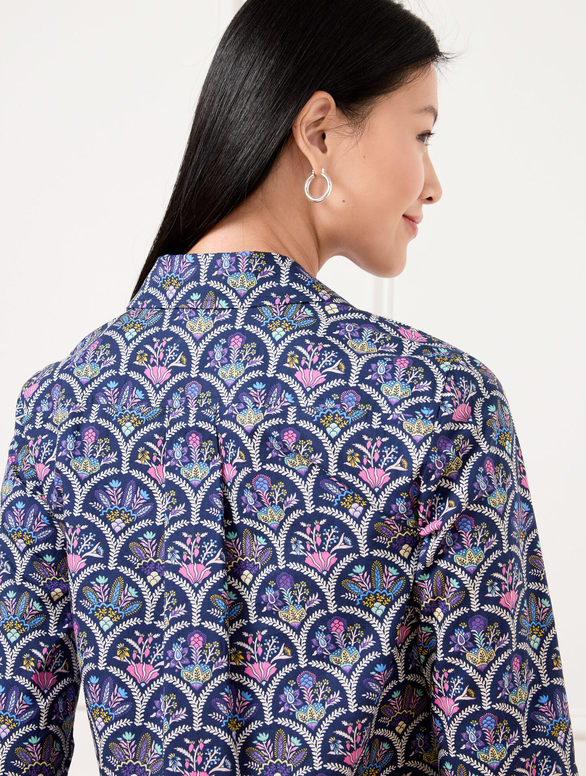 Talbots MODERN CLASSIC SHIRT - SCALLOPED FLORAL