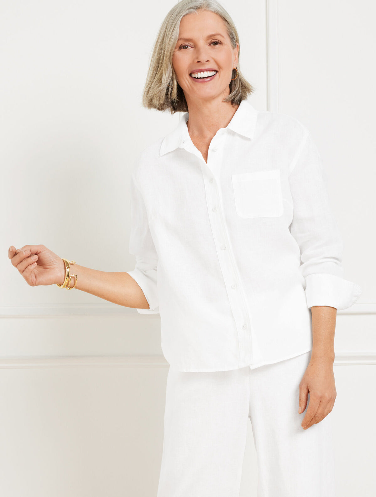 Talbots LINEN SHIRT