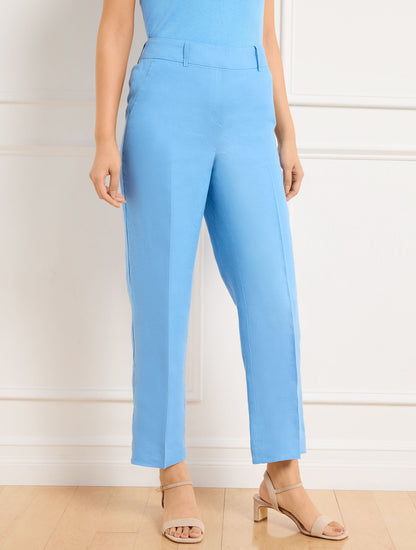 Talbots STRAIGHT ANKLE LEG LINEN PANTS