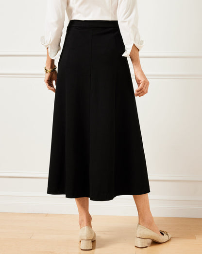 Talbots LUXE PONTE A-LINE MIDI SKIRT