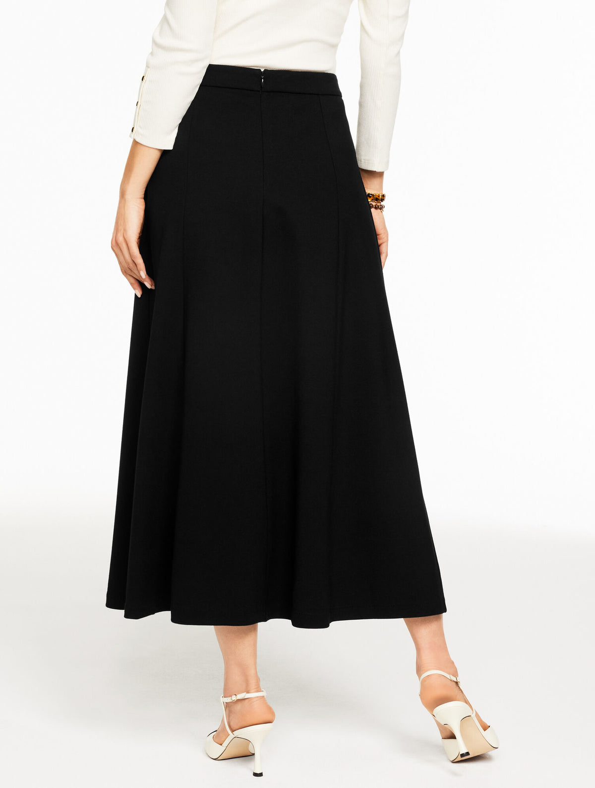 Talbots LUXE PONTE A-LINE MIDI SKIRT