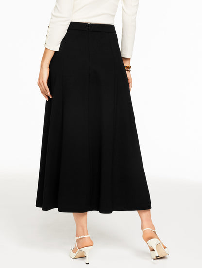 Talbots LUXE PONTE A-LINE MIDI SKIRT