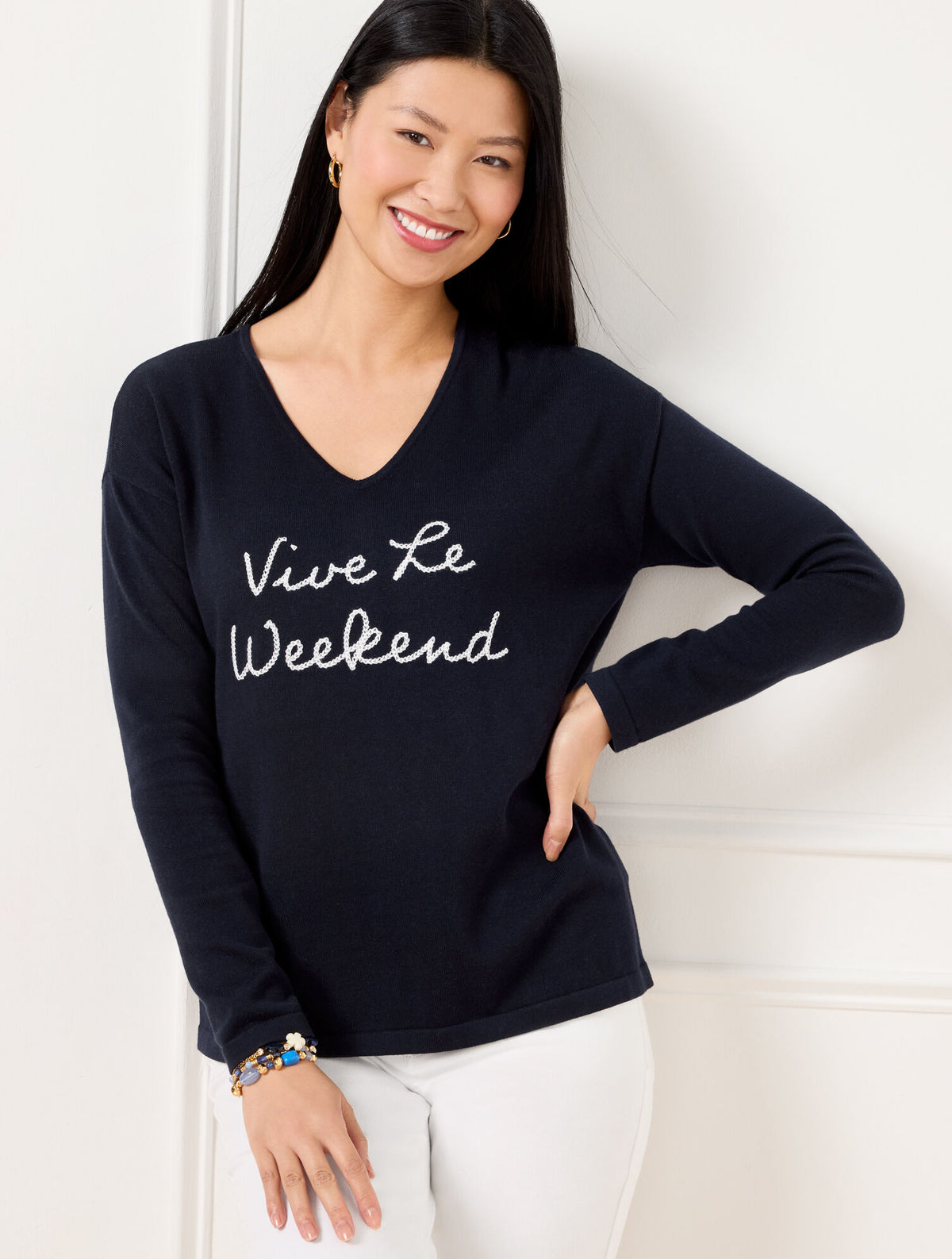Talbots WEEKEND V-NECK PULLOVER