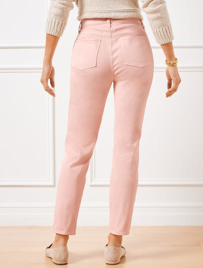 Talbots SLIM ANKLE JEANS - GARMENT DYE - CURVY FIT
