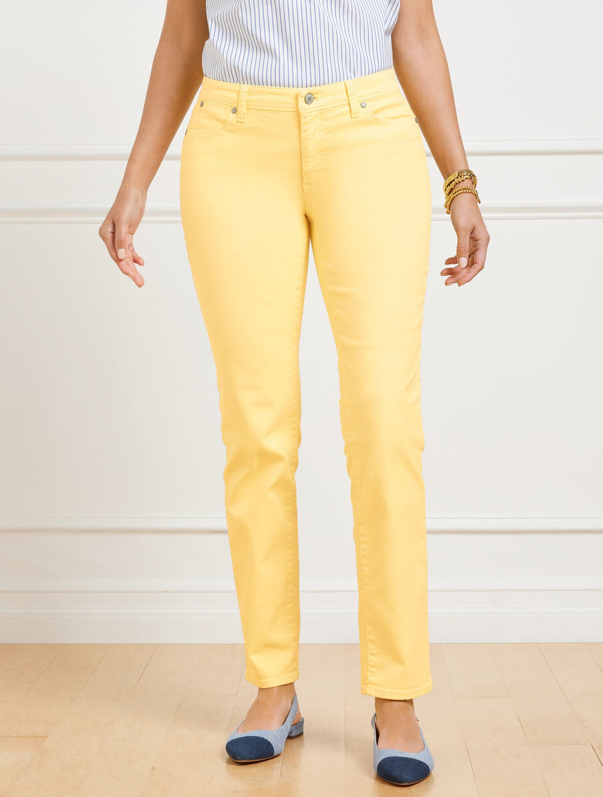 Talbots SLIM ANKLE JEANS - GARMENT DYE - CURVY FIT