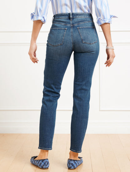 Talbots SLIM ANKLE JEANS - CHARLIE WASH - CURVY FIT
