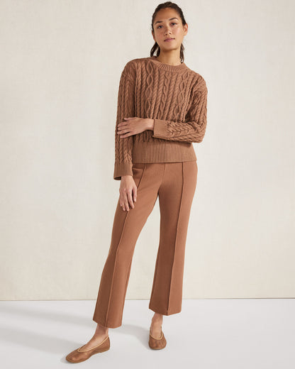 Talbots ORGANIC COTTON CABLE KNIT SWEATER