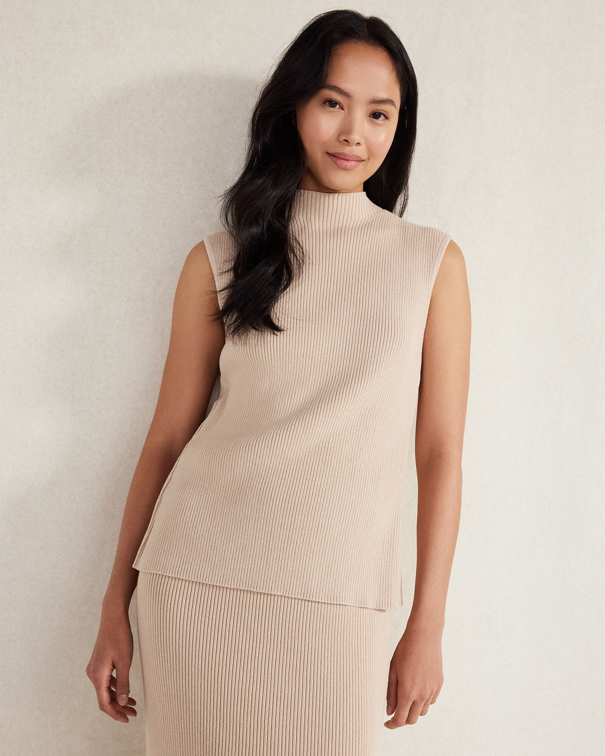 Talbots ORGANIC COTTON RIB KNIT SWEATER TANK