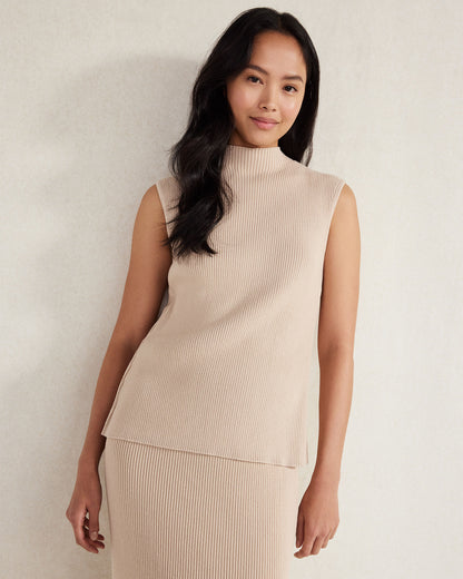 Talbots ORGANIC COTTON RIB KNIT SWEATER TANK