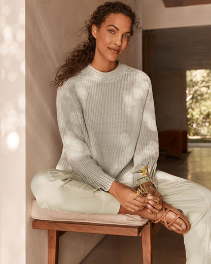 Talbots GARMENT-DYED ORGANIC COTTON ROLLNECK SWEATER