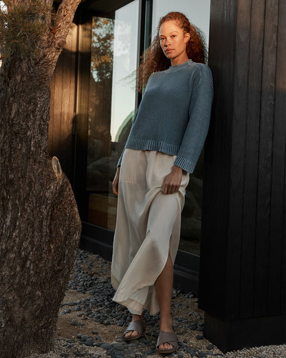 Talbots GARMENT-DYED ORGANIC COTTON ROLLNECK SWEATER