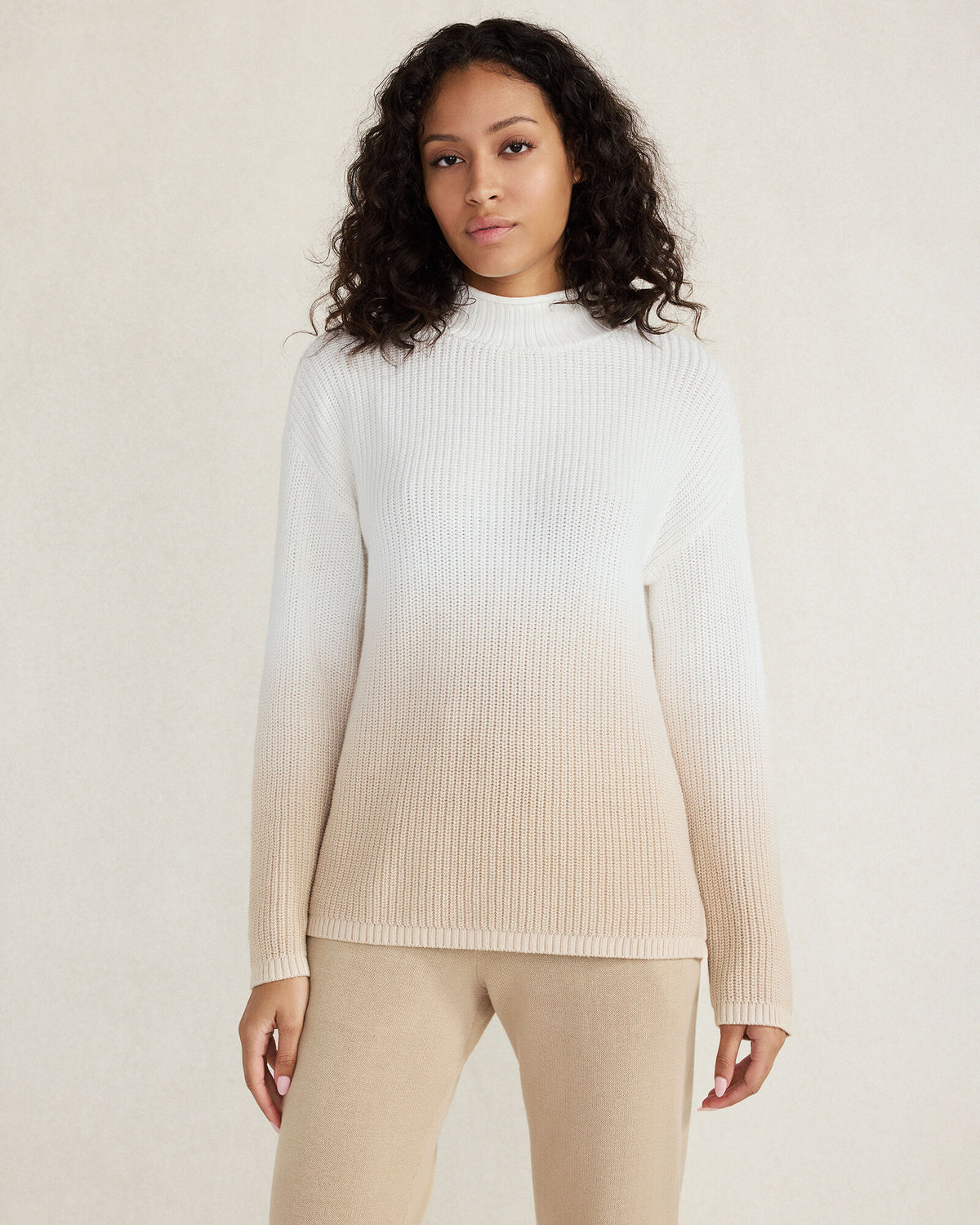 Talbots DIP-DYED ORGANIC COTTON ROLLNECK SWEATER