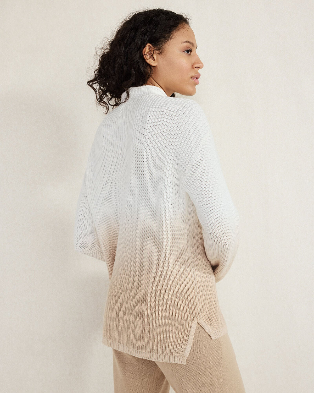 Talbots DIP-DYED ORGANIC COTTON ROLLNECK SWEATER