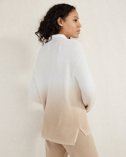 Talbots DIP-DYED ORGANIC COTTON ROLLNECK SWEATER