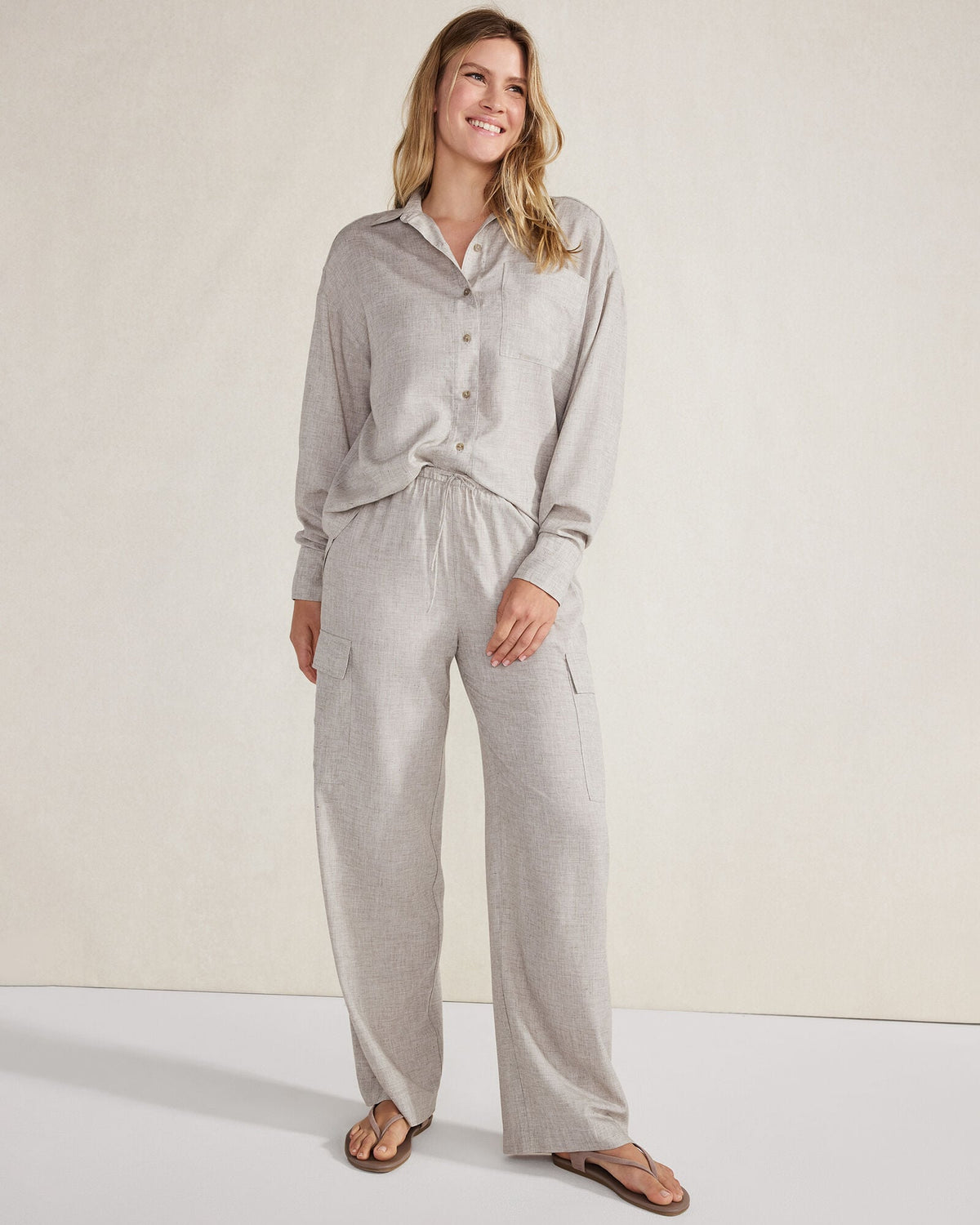 Talbots DRAPEY WOOL CARGO PANTS