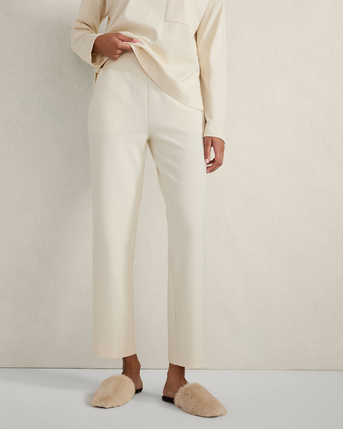 Talbots ORGANIC COTTON OTTOMAN RIB PANTS