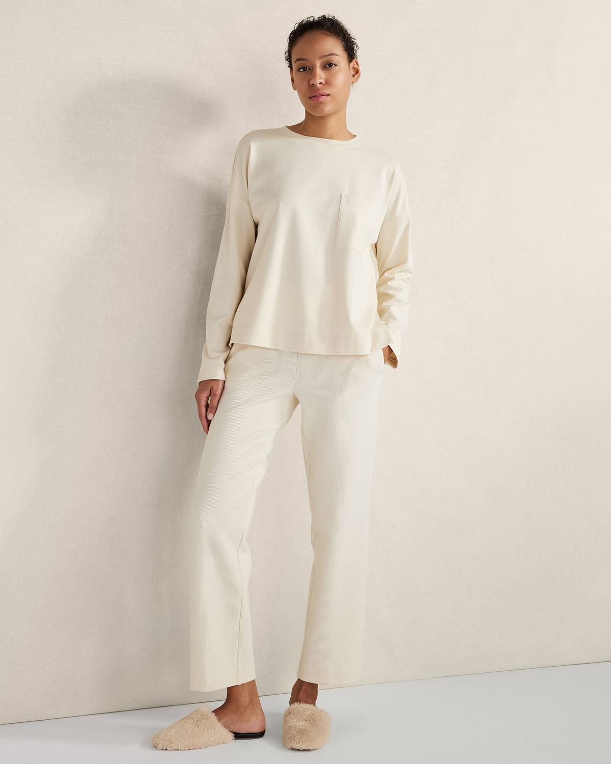 Talbots ORGANIC COTTON OTTOMAN RIB PANTS